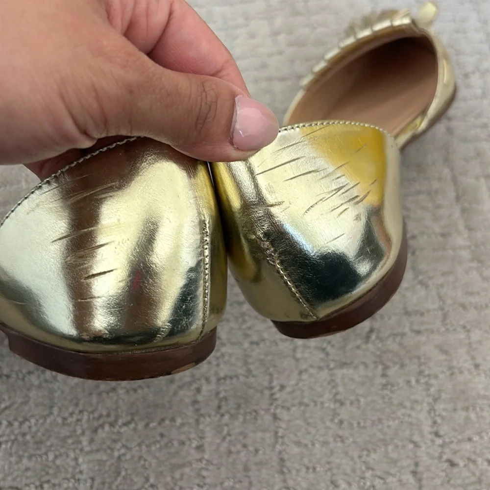 JCrew gold tassel leather mules - Picture 3 of 6